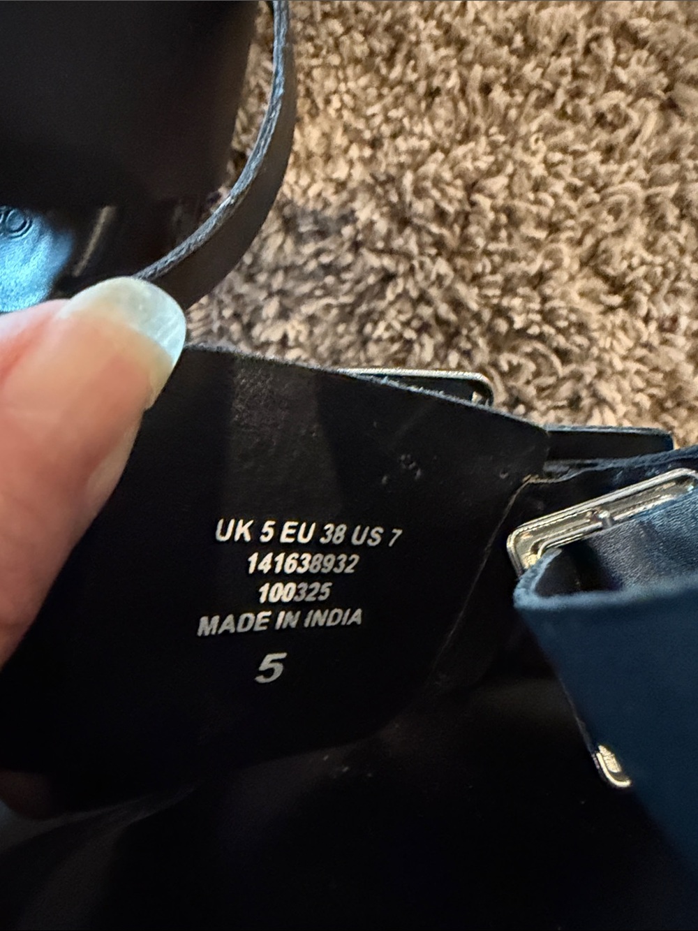 Asos Black Buckle Strap Sandals - Picture 5 of 5